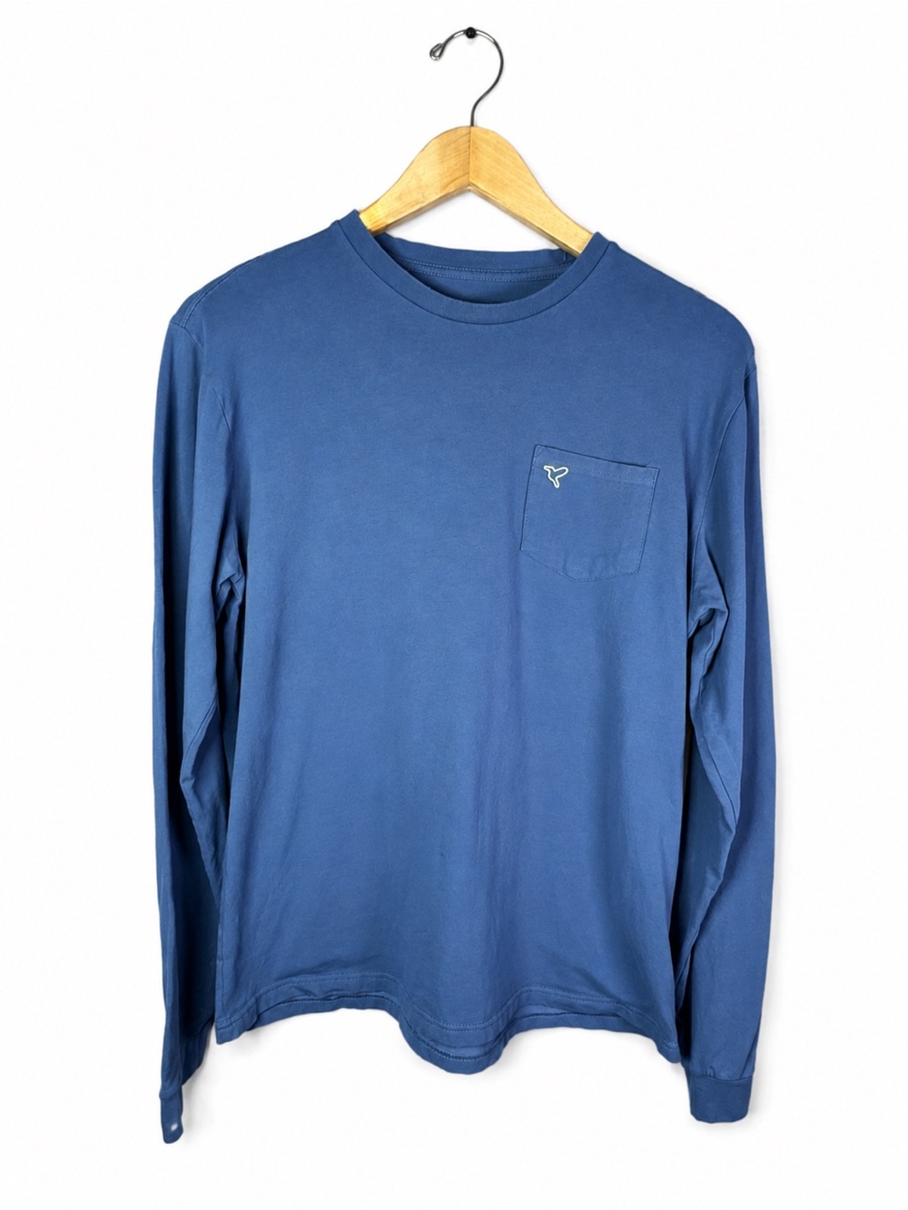 Birddogs Blue Long Sleeve Pocket Tee Men’s Large Stretch Cotton - Picture 2 of 5